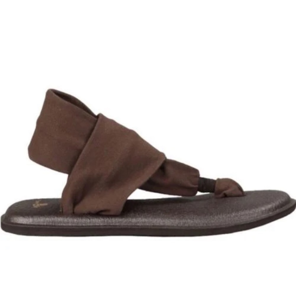 Brown Sanuk Yoga Sling Sandals